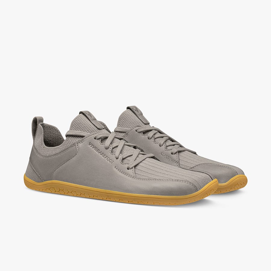 Vivobarefoot Primus Knit II Trailschoenen Heren Grijs | Nederland 0032YXFU